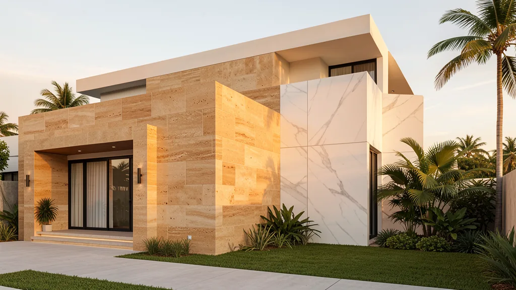 Facade — Limestone & Marble Cladding / Lockin Stone project